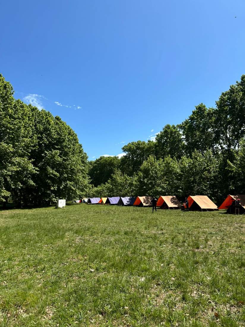 Carpas en el campamento